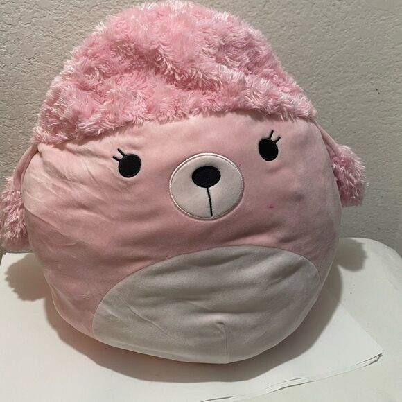 Kellytoy 18” Chloe Squishmallow Pink Poodle - Picture 2 of 6